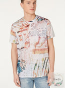 Guess Mens Summer Nights Graphic T-Shirt, Small