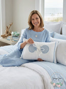Harbor House Crystal Beach 12″ x 20″ Embroidered Oblong Decorative Pillow
