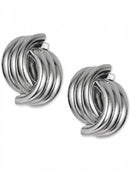 Charter Club Silver-Tone Triple-Ring Drop Earrings