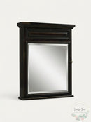 Sunny Wood BH2635m Barton Hill 26in Single Door Medicine Cabinet – Black