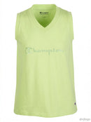 Champion Big Girls Script Logo Tank Top - Bright Green, Size XL