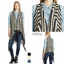 Love By Design Women's Geometric Cardigan Sweater Vest -Medium