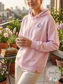 Kerri Rosenthal Mr. Smiley Embroidered Boyfriend Hoodie, Size Small