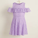 Epic Threads Toddler Girls Floral Lace Dress, Purple, Size 3T