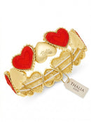 Thalia Sodi Gold-Tone Heart Stretch Bracelet