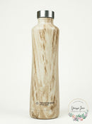 Coffee Bean Silhouette Bottle - Faux Wood