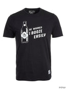 Original Penguin Mens T-Shirt Be Warned I Booze Easily, Size XL