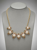 Charter Club Gold-Tone Crystal, Stone and Imitation Pearl  Necklace