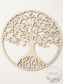 Simurg Round Tree of Life Wooden Wall Art Wall Hanging Decor Art Home Decoration