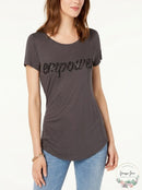 INC International Concepts I.N.C. Embellished Graphic T-Shirt Size Small