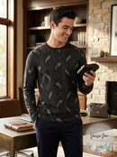 Alfani Mens Graphic Crew Neck T-Shirt, Size Small