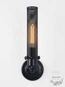 Elegant Lighting 1450W5BK Nelson 1 Light Black Wall Sconce