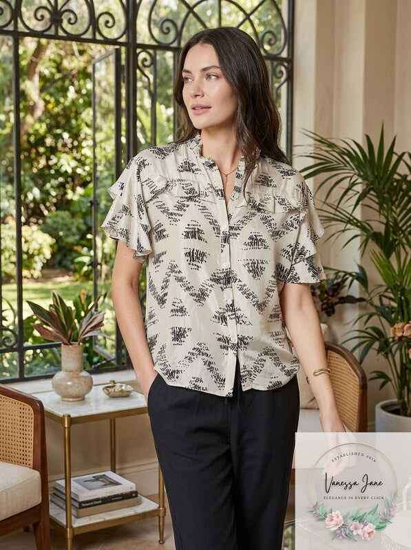 Joie Sidera B Silk Top, Size Small