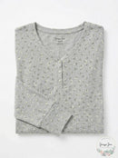 Hippie Rose Juniors Long-Sleeve Henley T-Shirt, Size Large