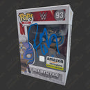 Rey Mysterio signed WWE Funko POP Figure #93 (Amazon Glow in the Dark w/ JSA) Signed By Superstars Dark Blue paint 