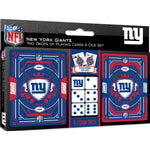 New York Giants - 2-Pack Playing Cards & Dice Set