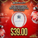 Rob Thomson Philadelphia Phillies Autographed 2022 World Series Official Major League Baseball