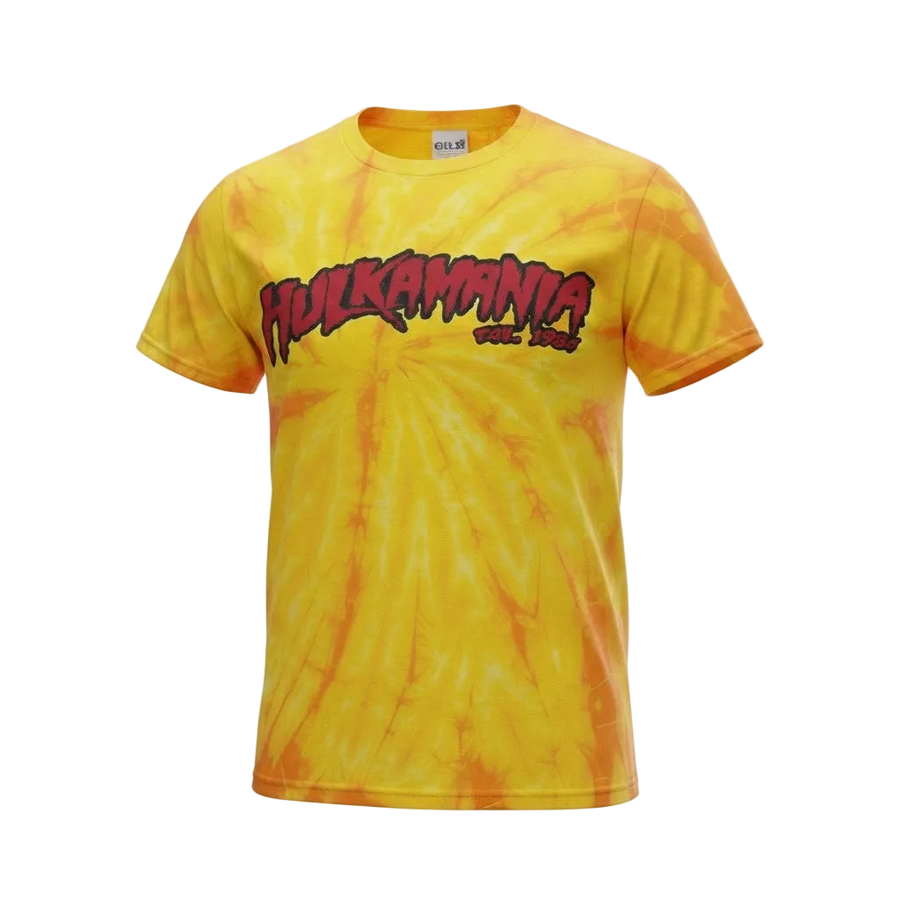 Gold Tie Dye Hulkamania Adult T-Shirt
