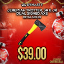 Jeremiah Trotter, Sr. & Jeremiah Trotter, Jr. Philadelphia Eagles Dual-Autographed Axe