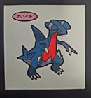 Pokemon Bread Seal Deco Character Sticker - Gabite