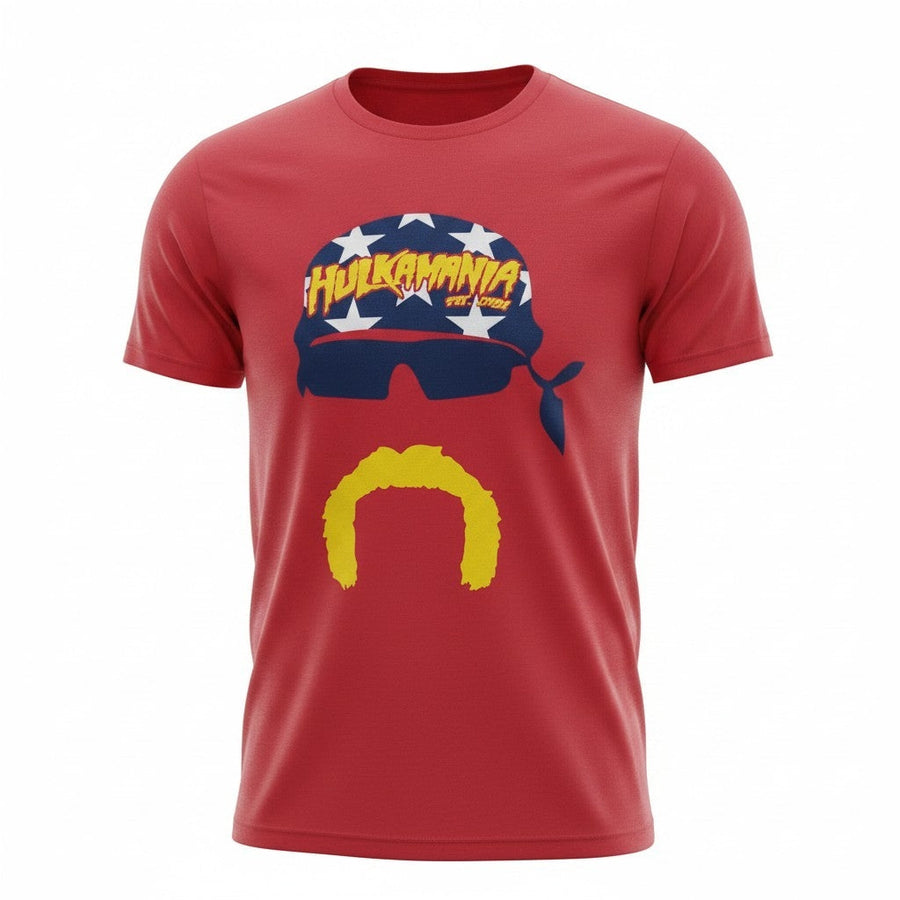 Hulkamania Face Silhouette Adult T-Shirt