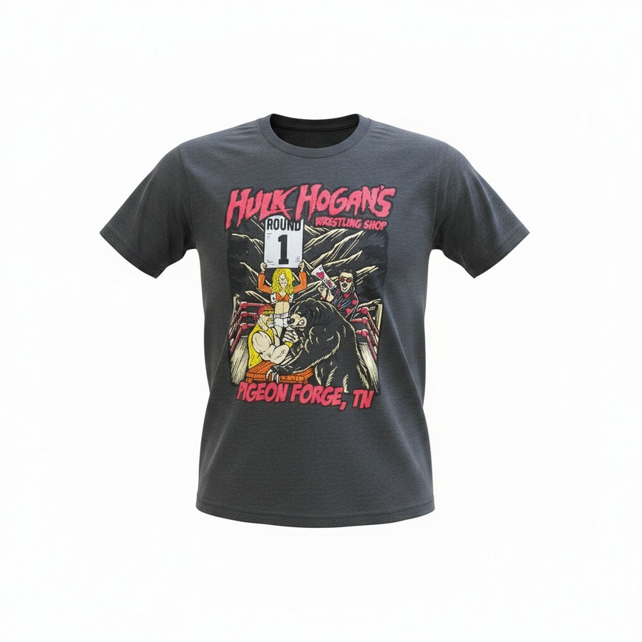 Gray Bear Arm Wrestling Shop Adult T-Shirt