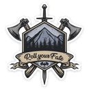 Sticker: Roll Your Fate Waterproof Die Cut