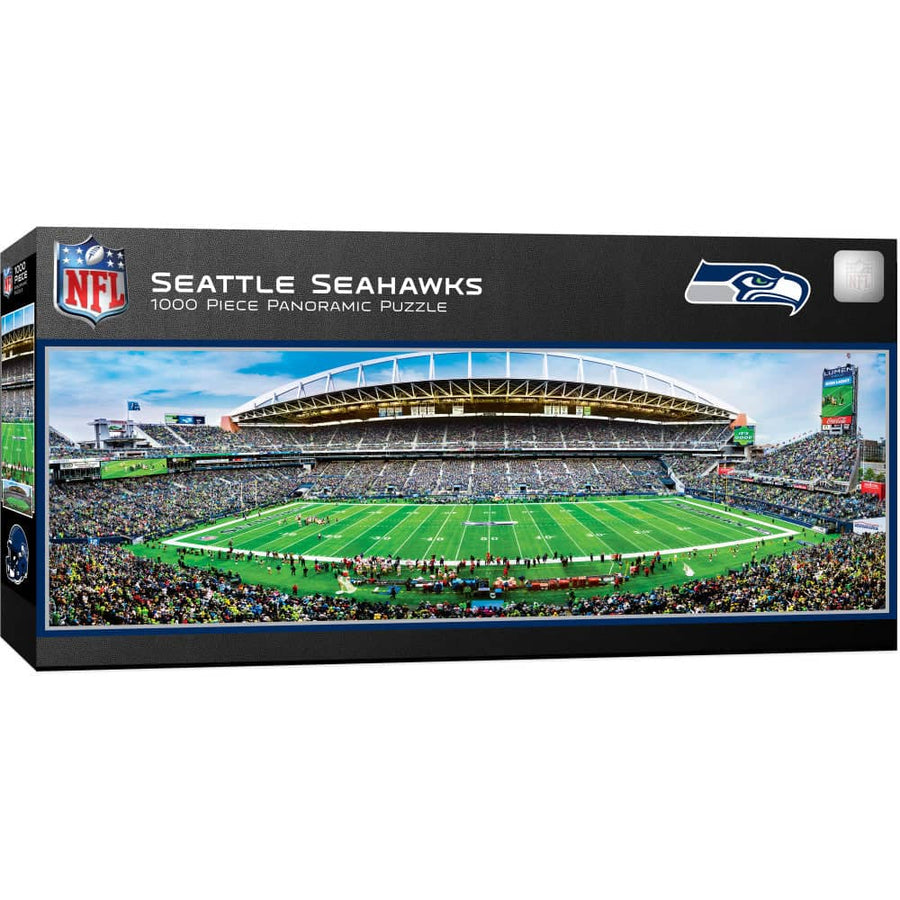 Seattle Seahawks - 1000 Piece Panoramic Jigsaw Puzzle - Center View