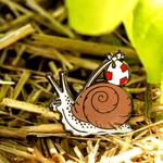 Rover the Snail Coffee Club Enamel Pin