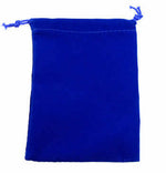 Velour Dice Bag (Large): Royal Blue