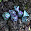 Ruby Zoisite Stone Dice Set