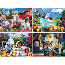 Wild & Whimsical - 500 Piece Jigsaw Puzzles 4 Pack