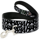 Dog Leash - Joker The Killing Joke Holding Head Pose/HA HA HA Repeat White/Black