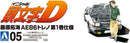 Aoshima: 1/24 Initial D - Takumi Fujiwara AE86 Trueno Vol. 1 (Toyota) Scale Model Kit #05