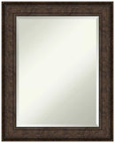 Amanti Art Rustic Plank Framed Bathroom Vanity Wall Mirror