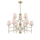 World Imports Millau Collection 5-Light Satin Gold Chandelier