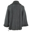 JM Collection Women's Wing-Collar Flyaway Cardigan, Size Medium