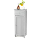 Wooden Bathroom Floor Storage Cabinet with Drawer and Shelf