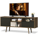 Mid-Century Modern TV Stand for TVs up to 65 Inch with Storage Shelves