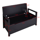 34.5 ×15.5 ×19.5 Inch Shoe Storage Bench with Cushion Seat for Entryway
