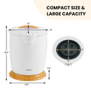 Bathroom Towel Warmer Bucket with Fragrance Holder and Auto Shut