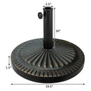 31.5 lbs Market Heavy-Duty Outdoor Stand Bronze Umbrella Base