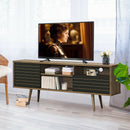 Mid-Century Modern TV Stand for TVs up to 65 Inch with Storage Shelves