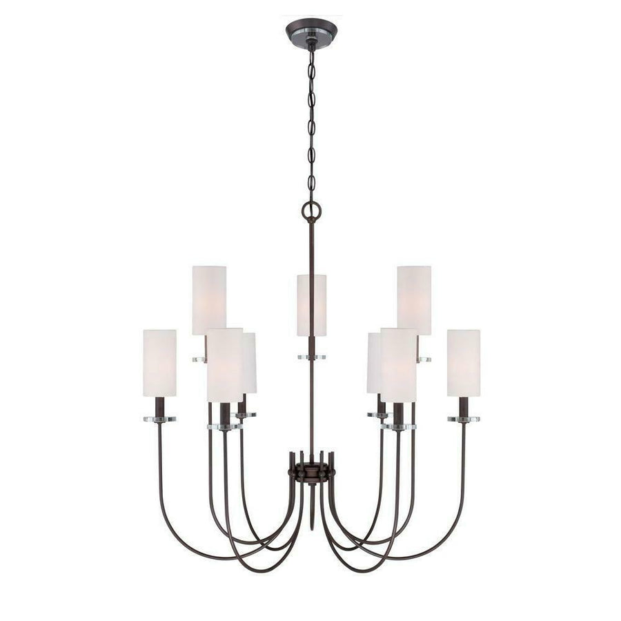 World Imports Monroe 9-Light Bronze Chandelier (WI973797)