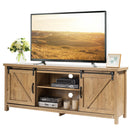 TV Stand Media Center Console Cabinet with Sliding Barn Door