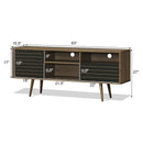 Mid-Century Modern TV Stand for TVs up to 65 Inch with Storage Shelves