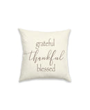 Morgan Home Typography 18×18 Decorative Pillow