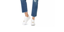 Numero Sexy Ripped High Rise Frayed-Hem Denim Jeans, Size 27