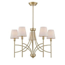 World Imports Millau Collection 5-Light Satin Gold Chandelier