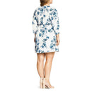 City Chic Womens Plus Floral Tie Waist Shirtdress